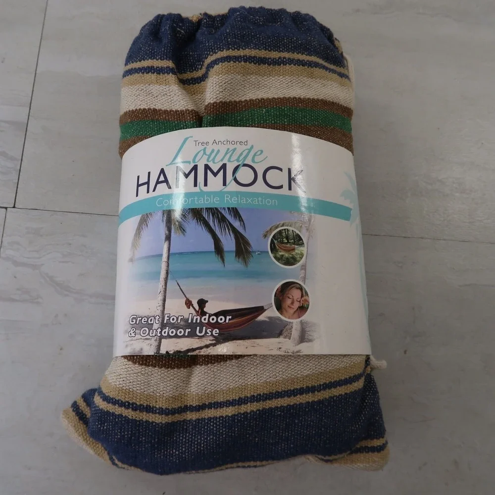 Lounge Hammock Indoor / Outdoor Tree Anchored Hammock 80